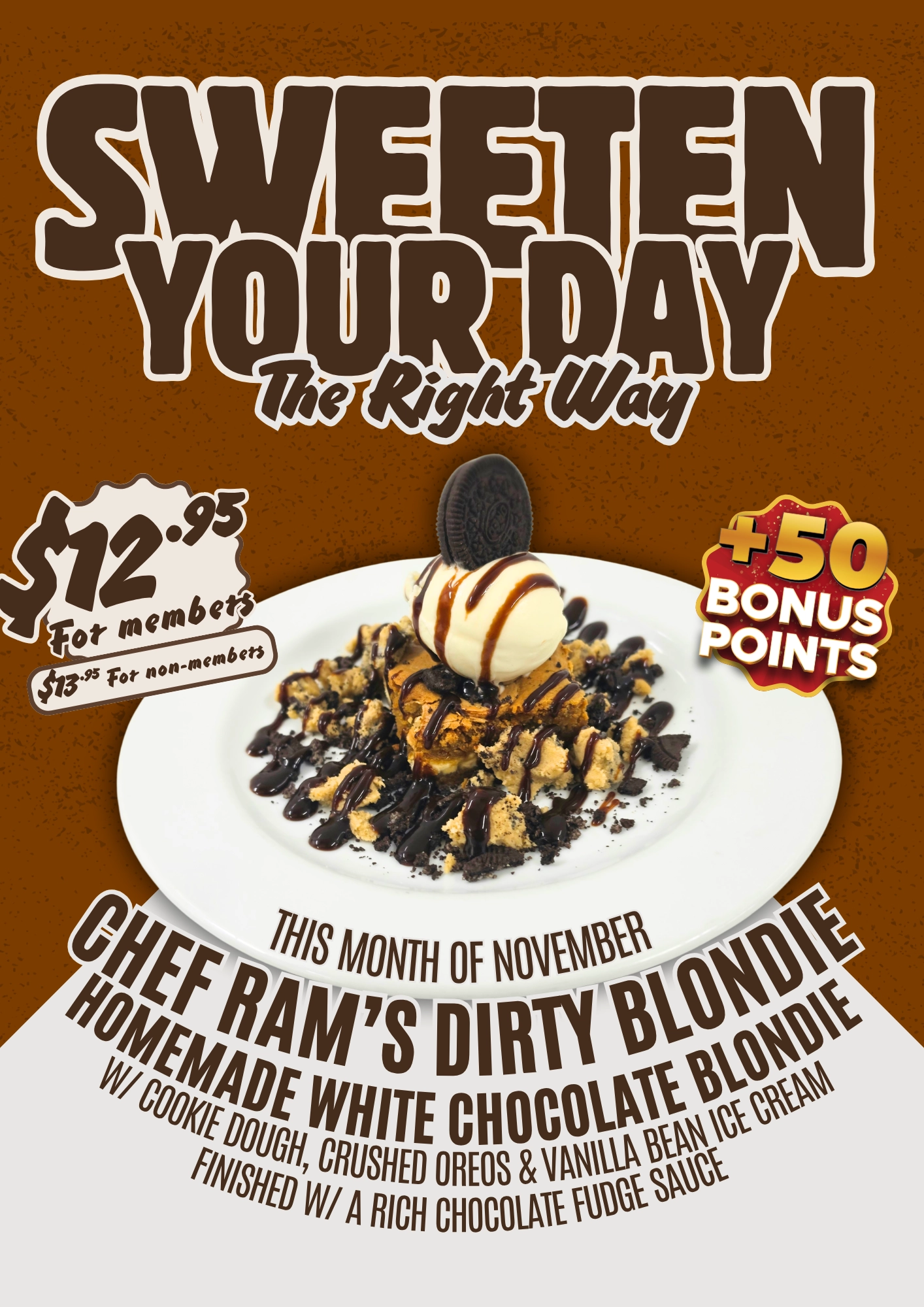 November Blondie Sweet Treat